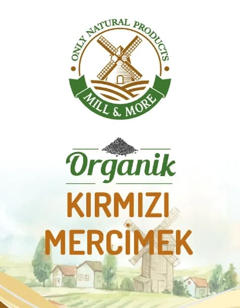 Organik Kırmızı Mercimek 750 g + Organik Yeşil Mercimek 750 g Seti