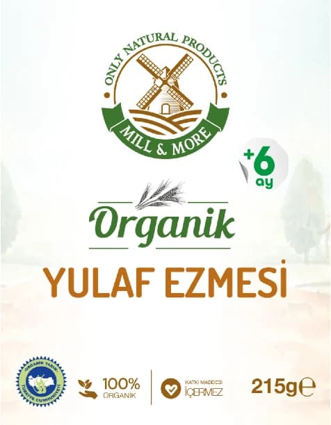 Organik Yulaf Ezmesi 215 g +6 Ay