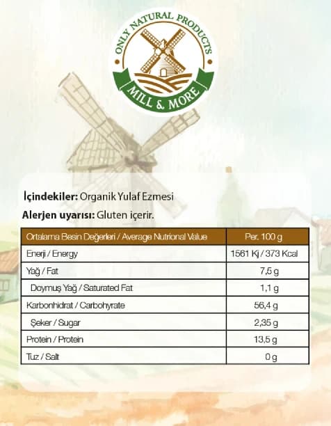 Organik Yulaf Ezmesi 215 g +6 Ay