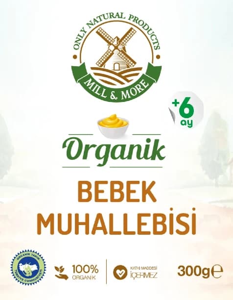 Organik Bebek Muhallebisi 300 g +6 Ay