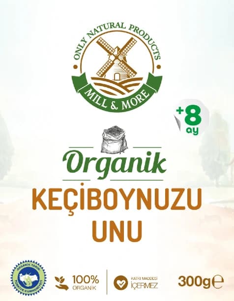 Organik Keçiboynuzu Unu 300 g +8 Ay