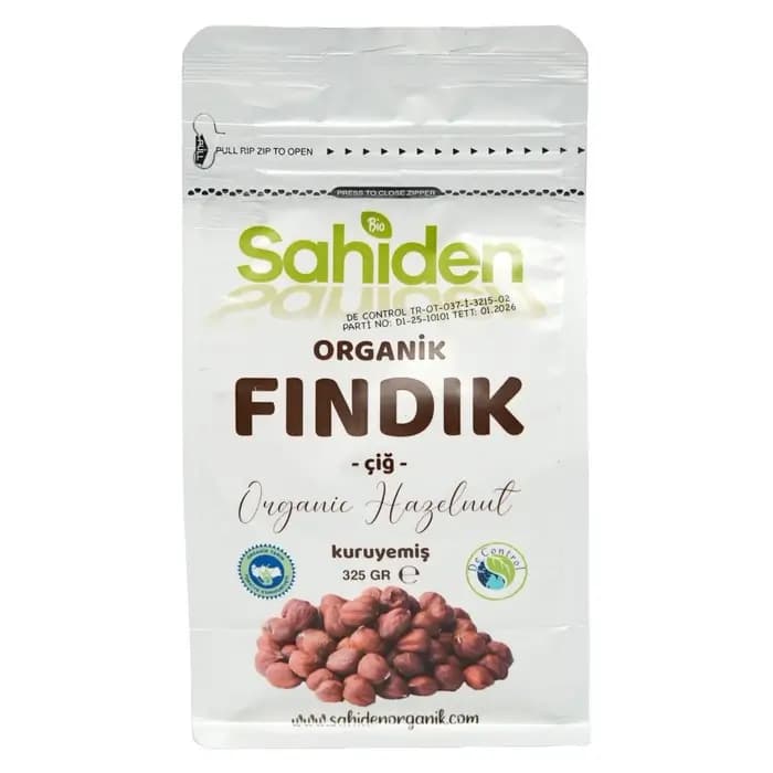 ORGANİK ÇİĞ FINDIK - 325 GR