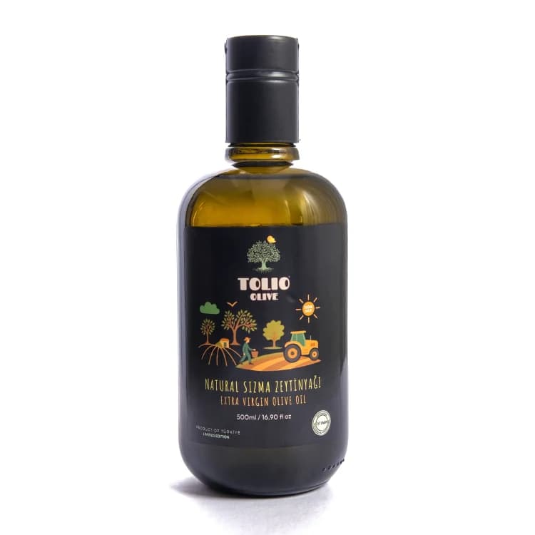 2025-26 Erken Hasat Soğuk Sıkım Naturel Sızma Zeytinyağ 500ml