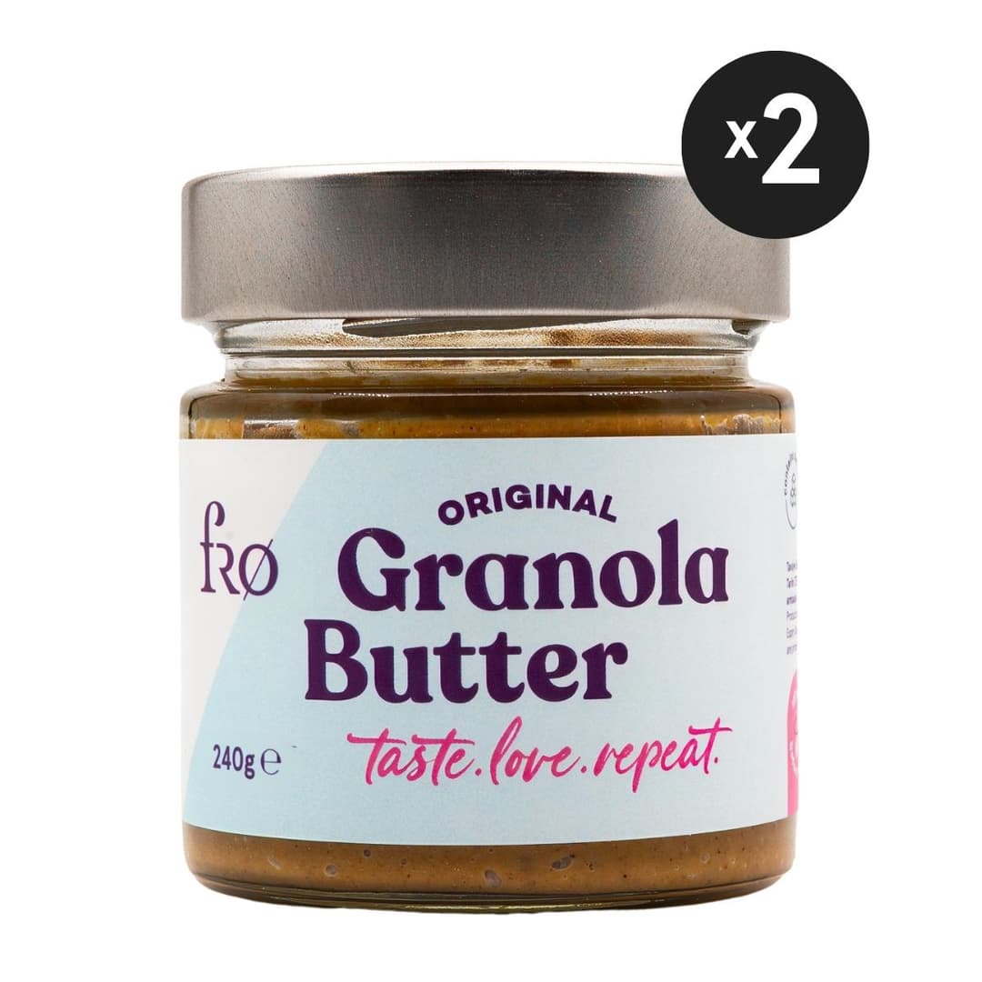 FRO 2li Granola Butter Original Glutensiz Şekersiz Vegan Sürülebilir Ezme Katkısız 2x240gr