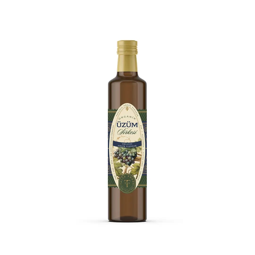 Talya Foods Premium Organik Üzüm Sirkesi 500 Ml