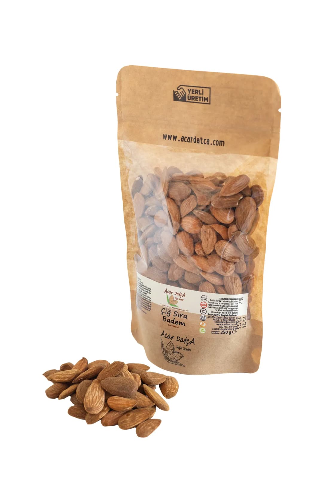 Datça Sıra Badem - 250 gr kilitli kraft paket