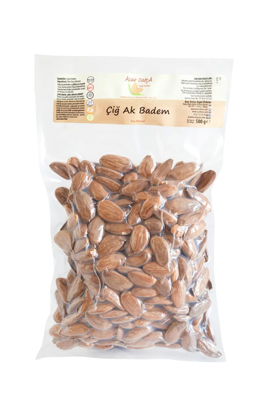 Datça Ak Badem - 500 gr vakumlu paket