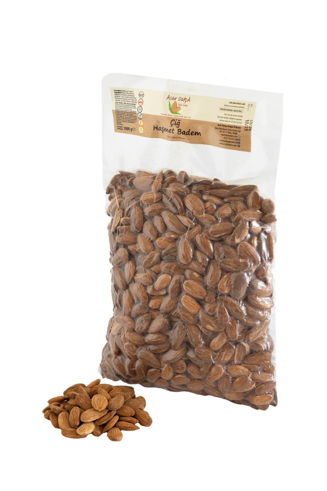 Datça Haşmet Badem - 1000 gr vakumlu paket