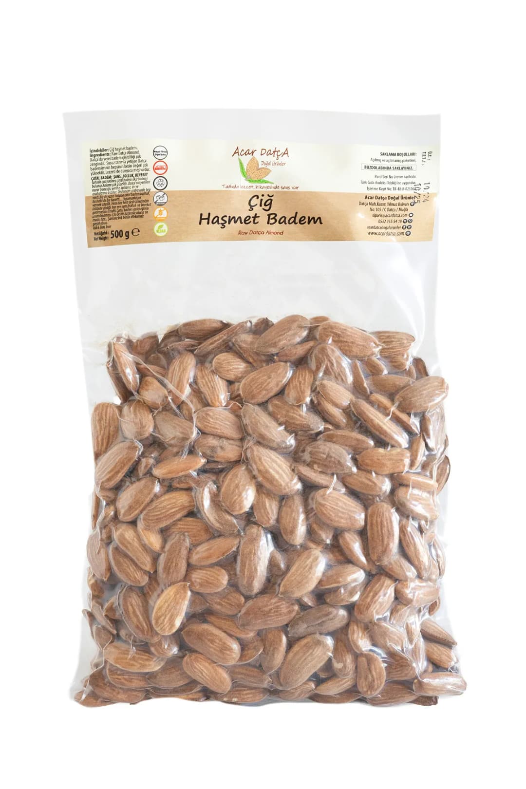 Datça Haşmet Badem - 500 gr vakumlu paket