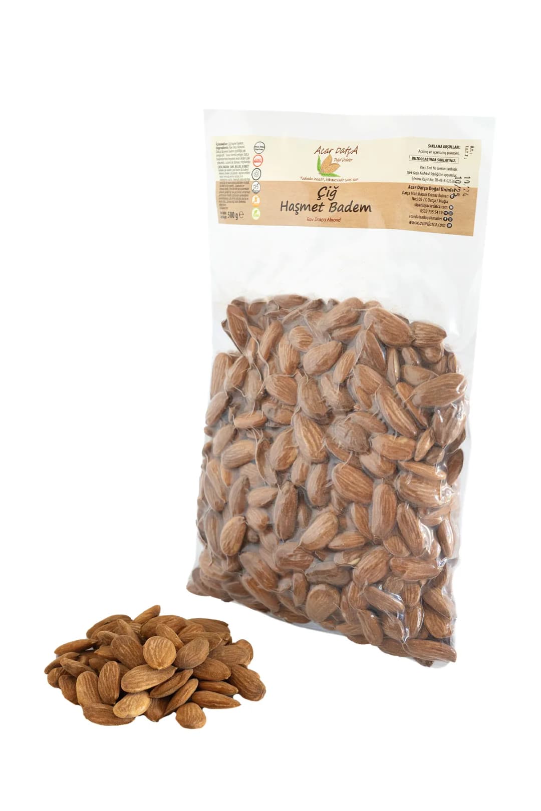 Datça Haşmet Badem - 500 gr vakumlu paket