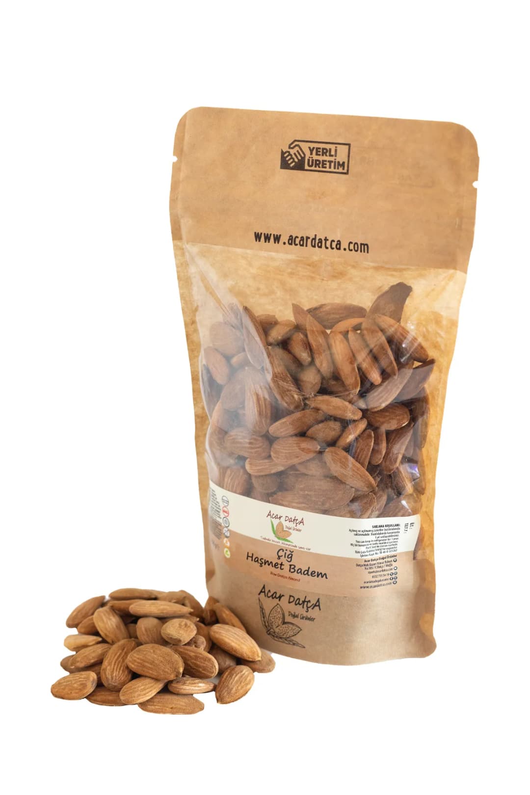 Datça Haşmet Badem -  250 gr kilitli kraft paket