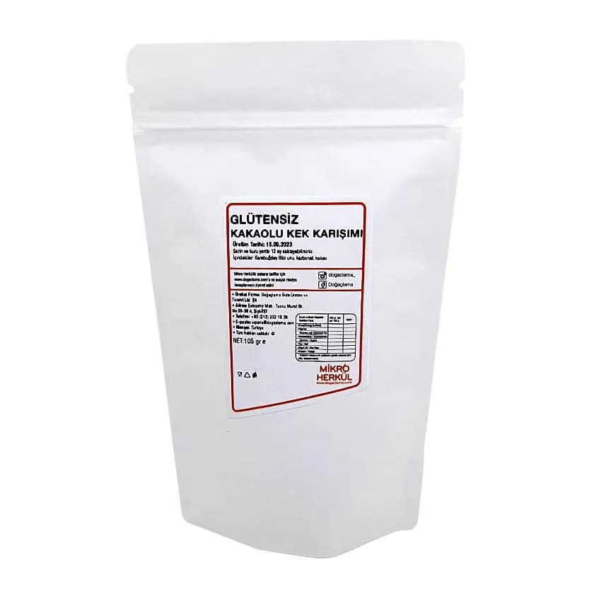 Glutensiz Pratik Kakaolu Kek Karışımı (115 gr)
