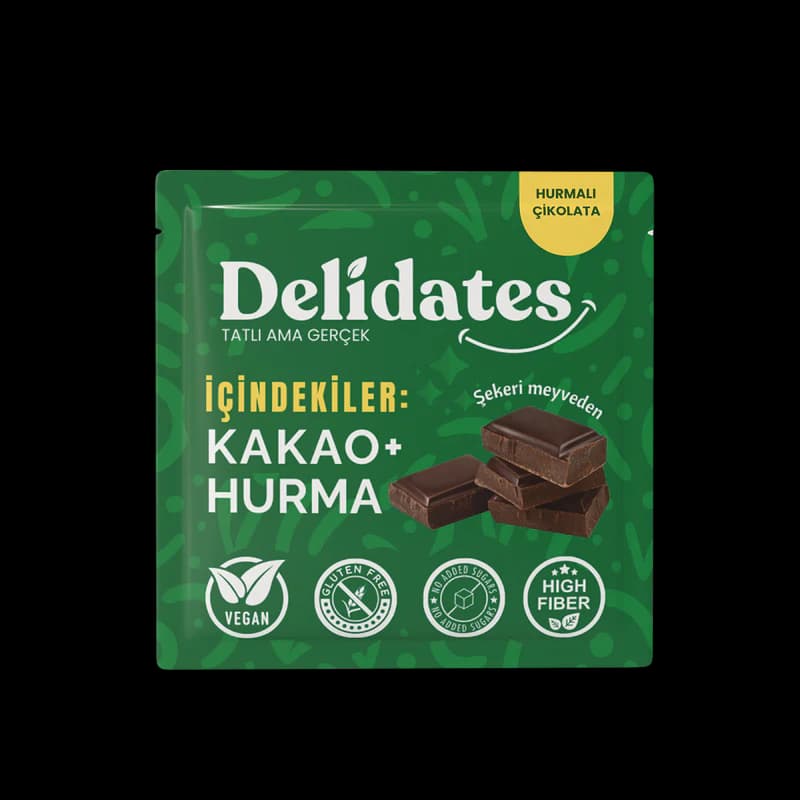 Delidates Hurmalı Bitter Çikolata