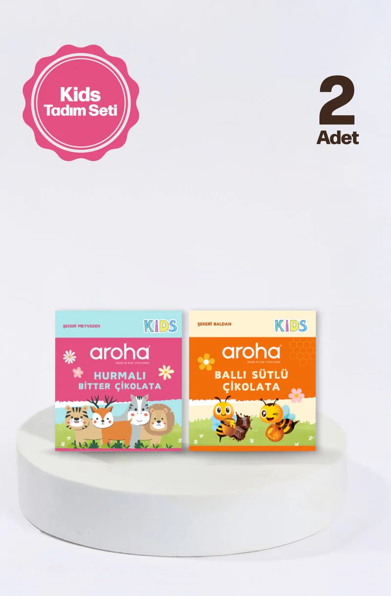 Kids Şeker İlavesiz Çikolata Tadım Seti