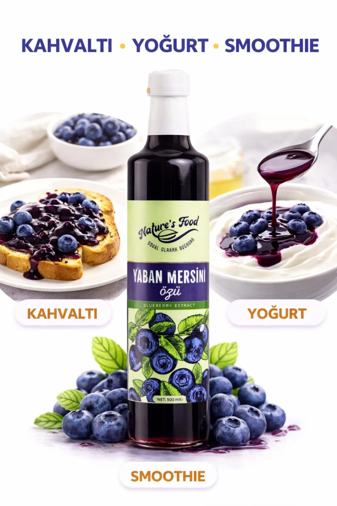 Yaban Mersini Özü 700gr %100 Doğal • Katkısız • Soğuk Sıkım • Yoğun Kıvam