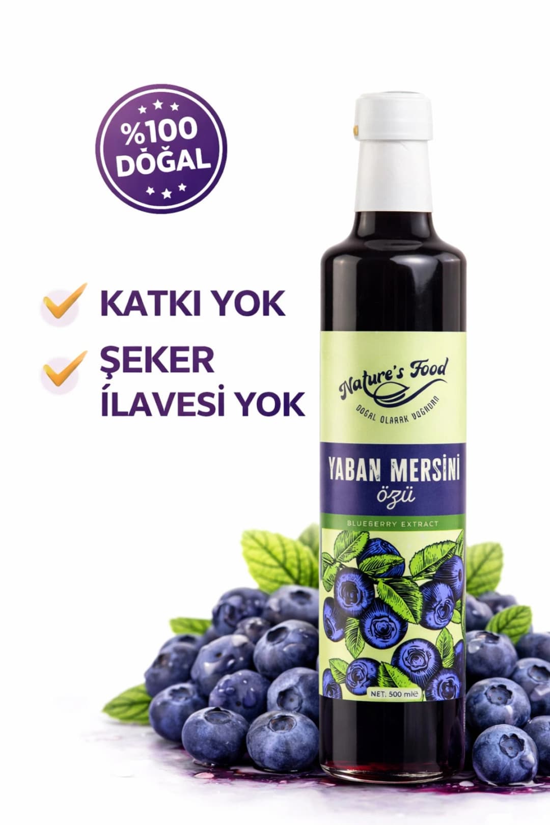 Yaban Mersini Özü 700gr %100 Doğal • Katkısız • Soğuk Sıkım • Yoğun Kıvam