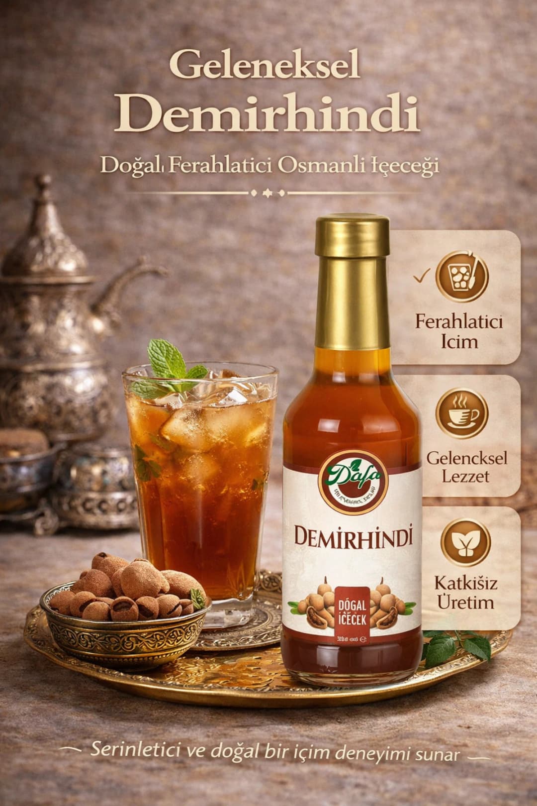 Dafa Demirhindi Suyu 250 ml Magnezyum, Diyet Lifi, Kalsiyum, C Ve A Vitamini, Demir