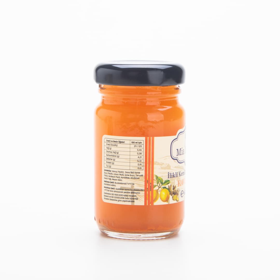 İlikli Kemik Suyuna Havuçlu Shot Seti 12*60 ml