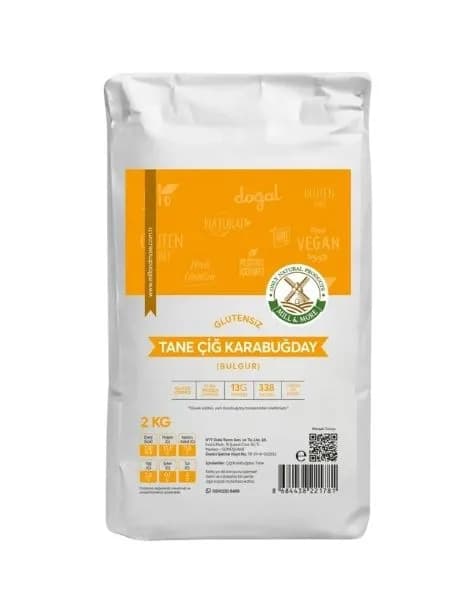Glutensiz Çiğ Karabuğday Tane 2 Kg