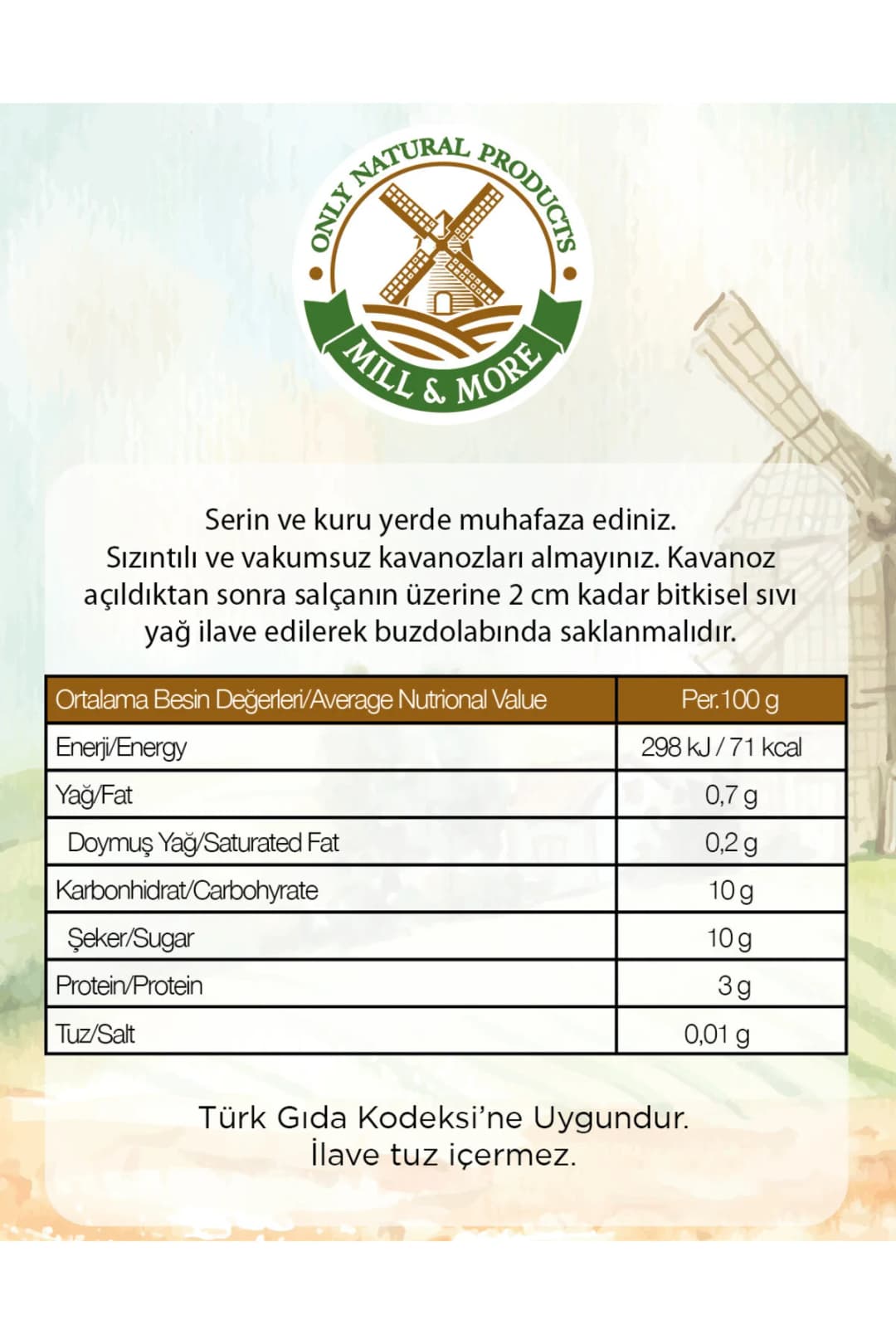 Organik Tuzsuz Acı Biber Salçası 610 g