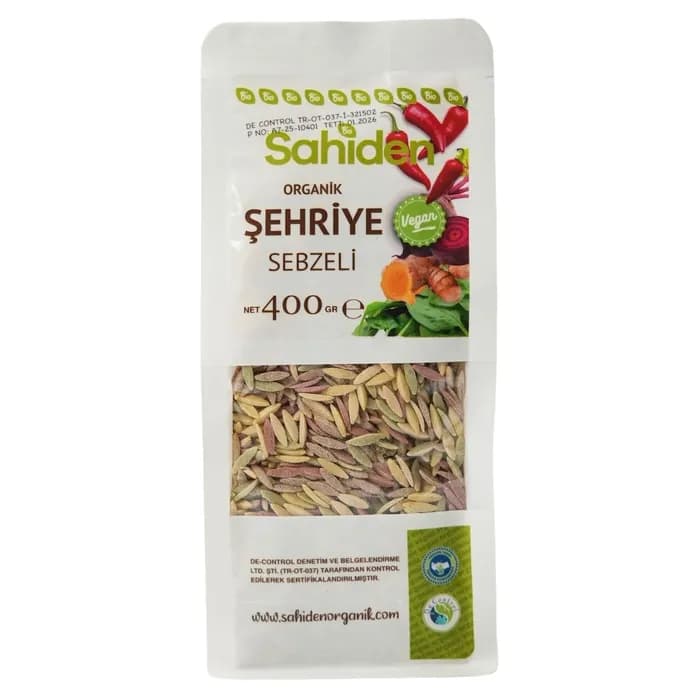 ORGANİK SEBZELİ ARPA ŞEHRİYE - 400 GR