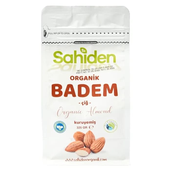 ORGANİK ÇİĞ BADEM - 325 GR