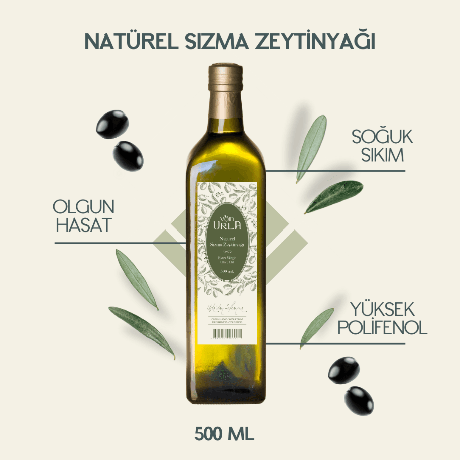Natural Sızma Zeytintağı Olgun Hasat 500 ML Yeni Sezon