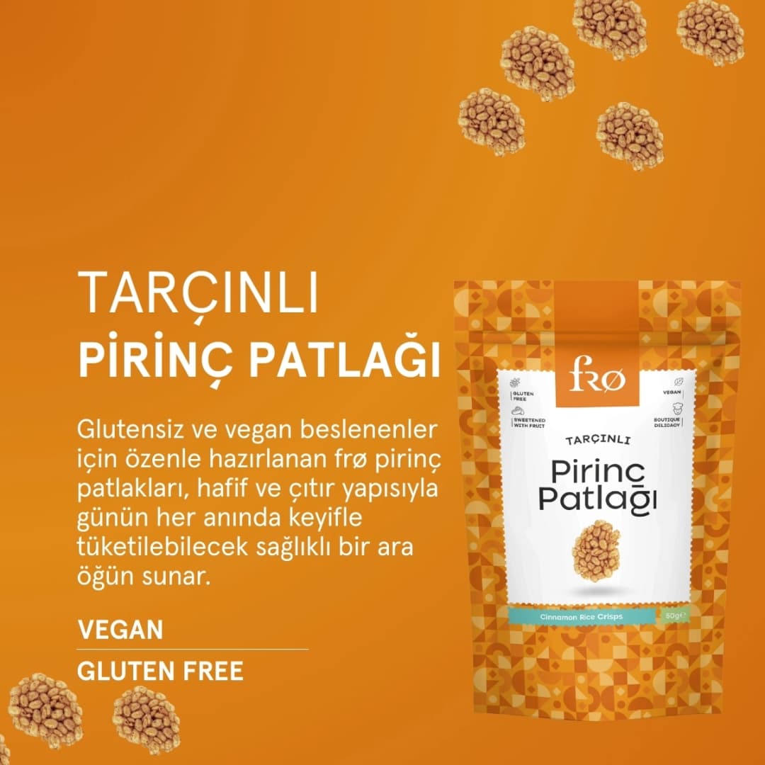 FRO 4'lü Pirinç Patlağı; Tarçınlı Pirinç Patlağı x 2 Adet + Kekikli Kırmızı Biberli Pirinç Patlağı x 2 Adet