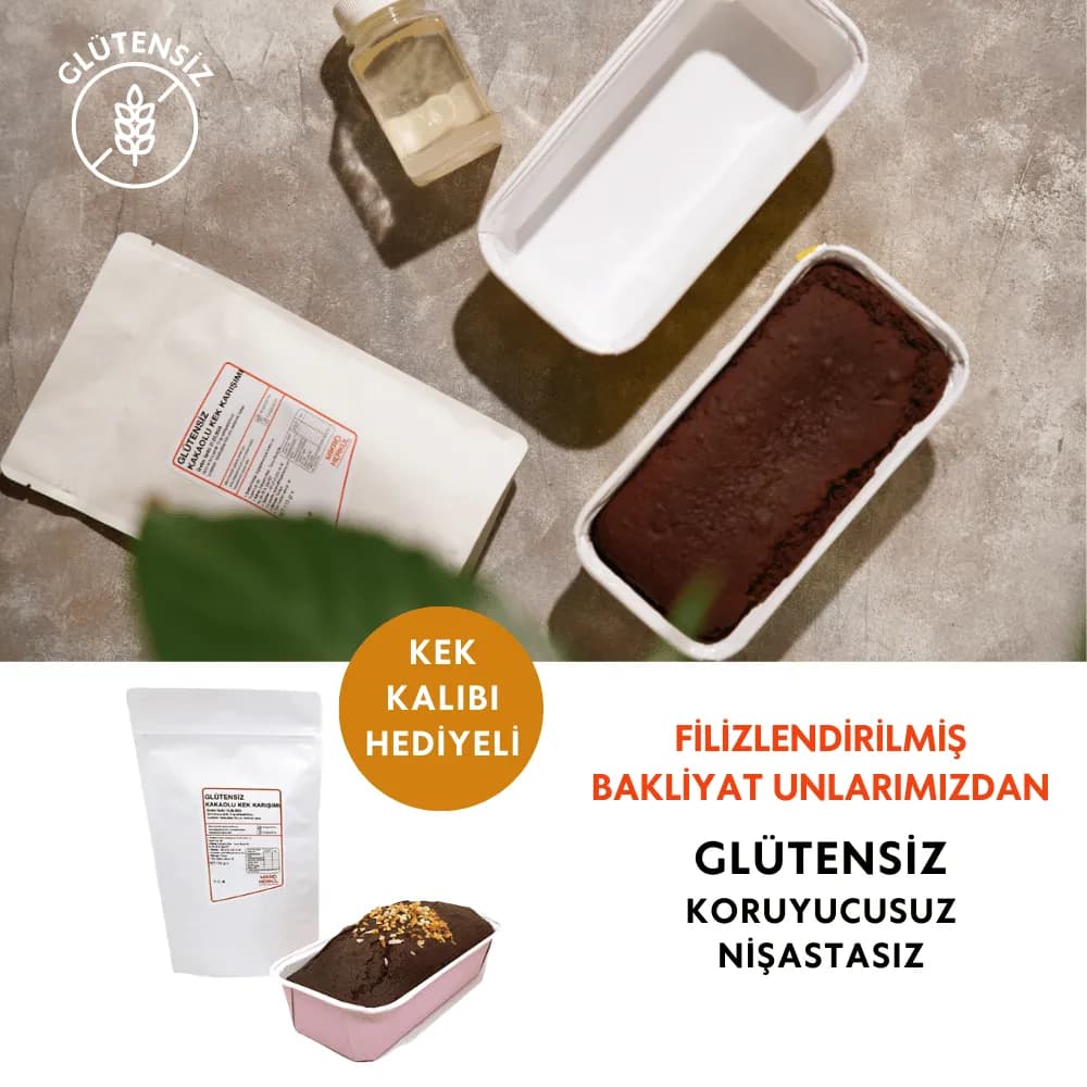 Glutensiz Pratik Kakaolu Kek Karışımı (115 gr)