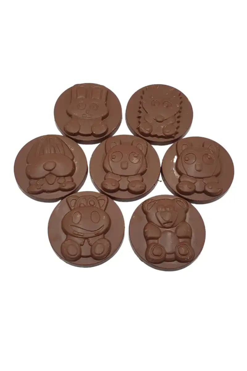 Kids Sevimli Hayvanlar Figürlü Sütlü Çikolata - 210 Gr