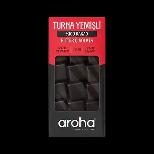 %100 Kakao Turna Yemişli Şeker İlavesiz Bitter Çikolata - 110 g