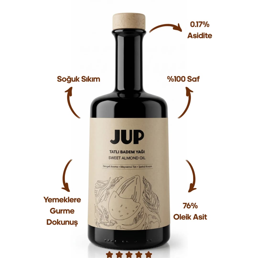JUP Tatlı Badem Yağı 500 ml