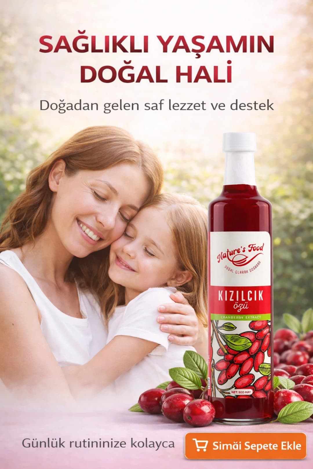 Kızılcık Özü 700gr | Katkısız, Şeker İlavesiz, Antioksidan Kaynağı %100 Doğal