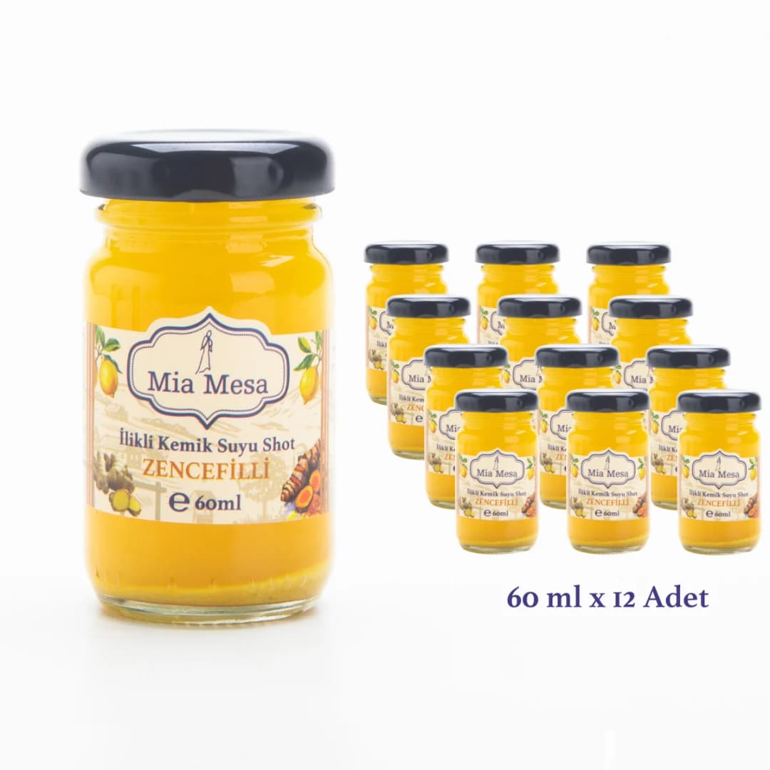 İlikli Kemik Suyuna Zencefilli Shot Seti 12*60 ml