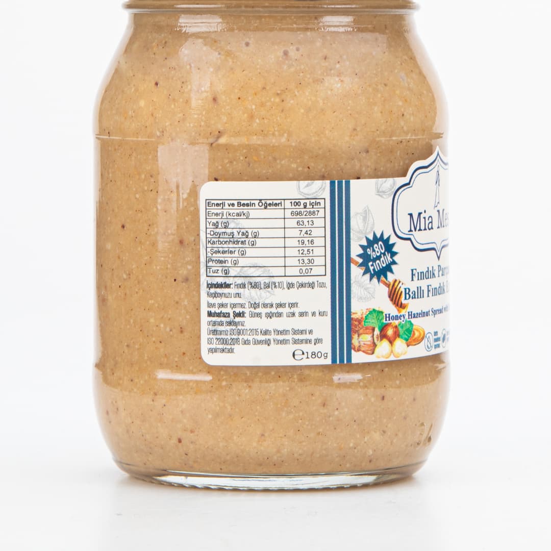 Parçacıklı İğdeli ve Ballı Fındık Ezmesi 180 g